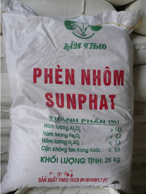 Phèn đơn - Phèn nhôm Sunfat( AL2(SO4)3 .18 H2O)